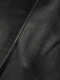 Davao Double-Breasted Leather Blazer