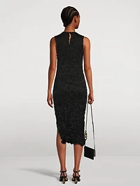 Keyboard Crinkled Midi Dress