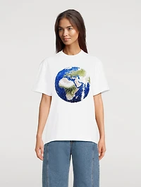 Sequin Globe T-Shirt