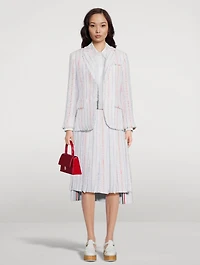 Seersucker Tulle Tweed Blazer