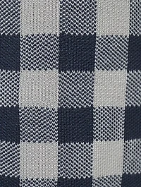Gingham Jacquard Silk Cardigan