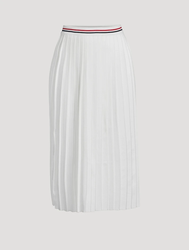 Pleated Midi Skirt