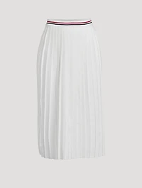 Pleated Midi Skirt