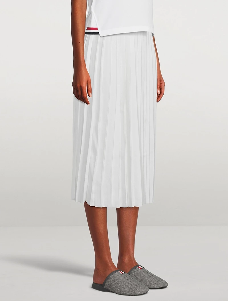 Pleated Midi Skirt