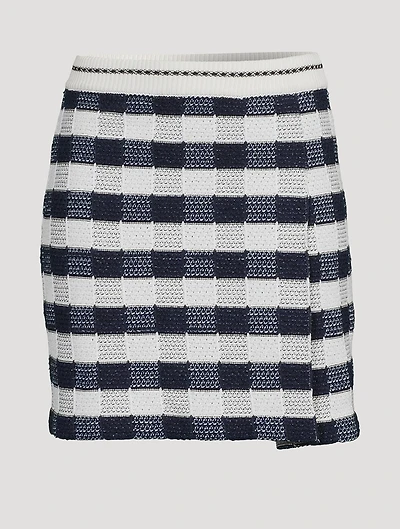 Gingham Mini Skirt
