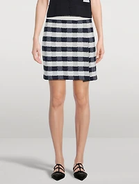 Gingham Mini Skirt