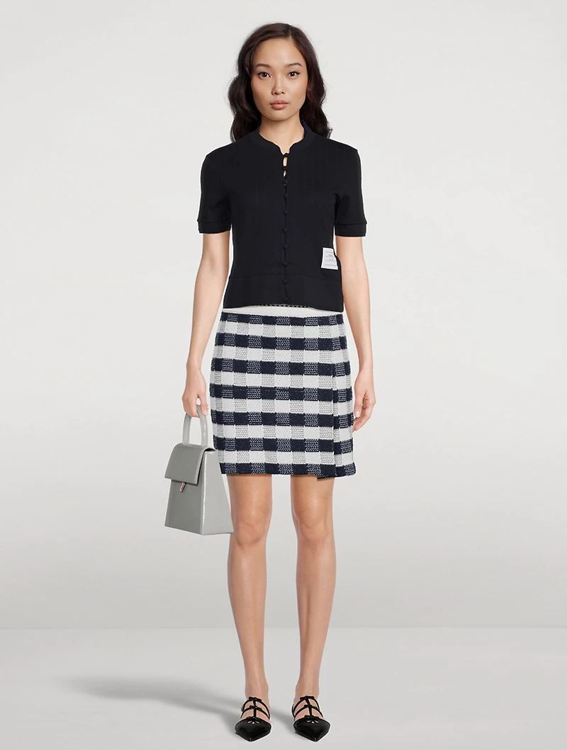 Gingham Mini Skirt