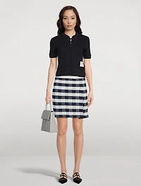 Gingham Mini Skirt