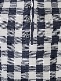 Gingham Jacquard Silk Polo Shirt