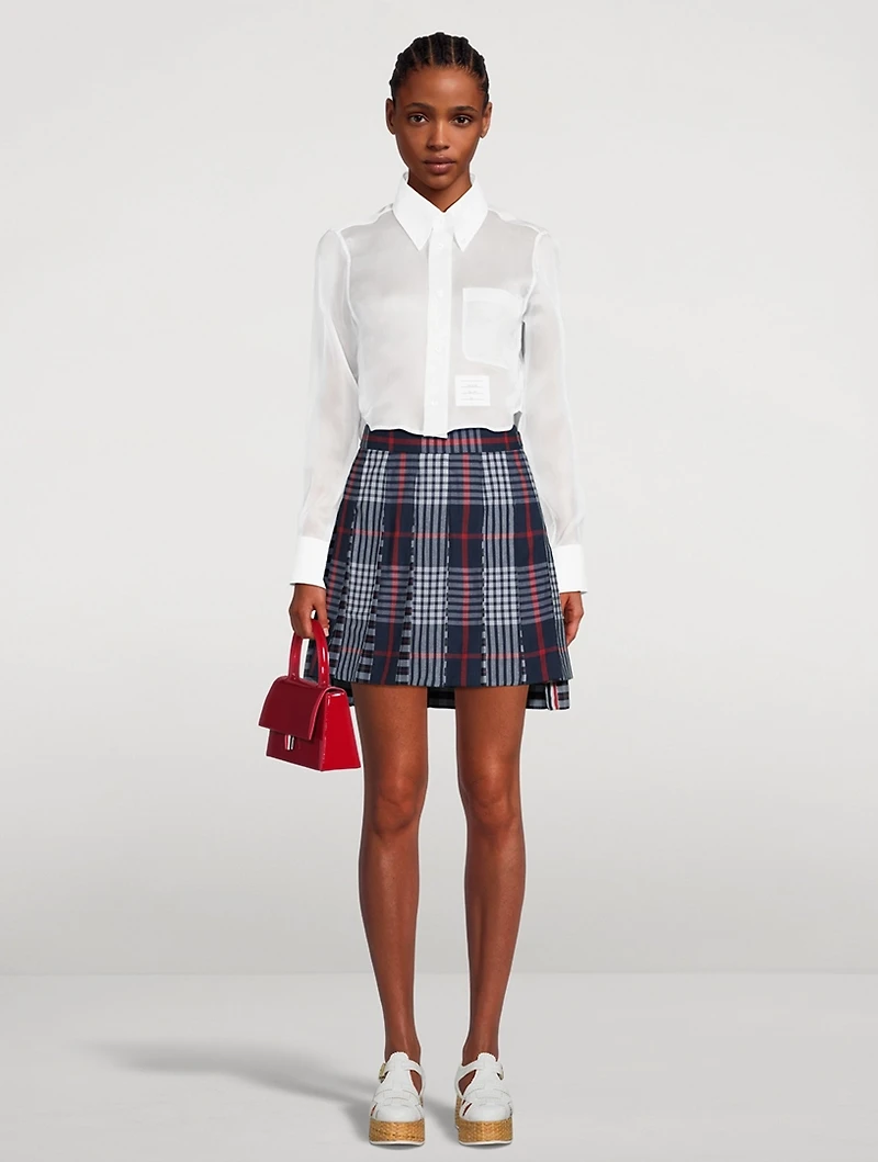 Silk Cropped Shirt