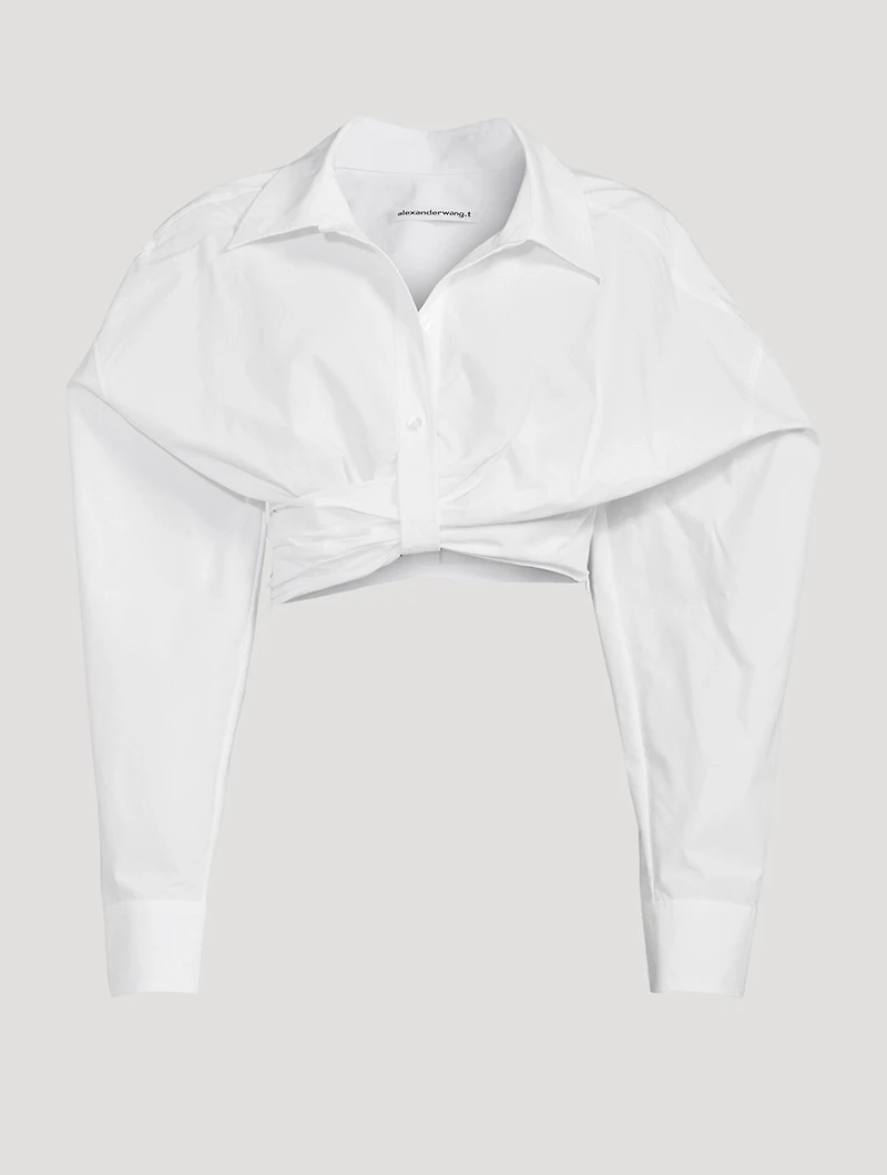 Cropped Compact Cotton Shirt