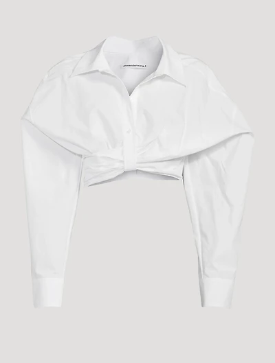 Cropped Compact Cotton Shirt