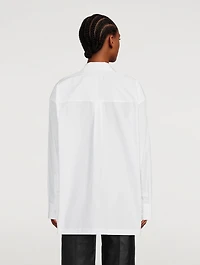 Oversized Compact Cotton Safari Shirt