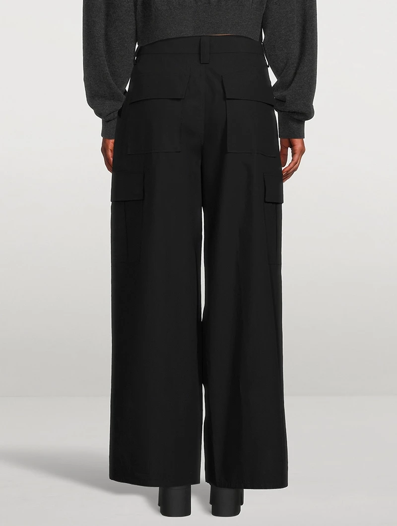 Compact Cotton Cargo Pants