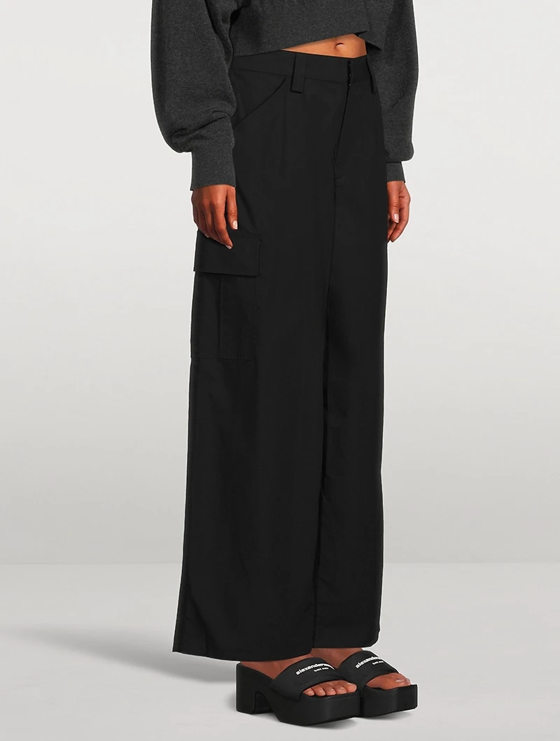 Compact Cotton Cargo Pants
