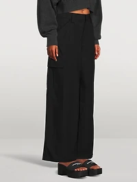 Compact Cotton Cargo Pants