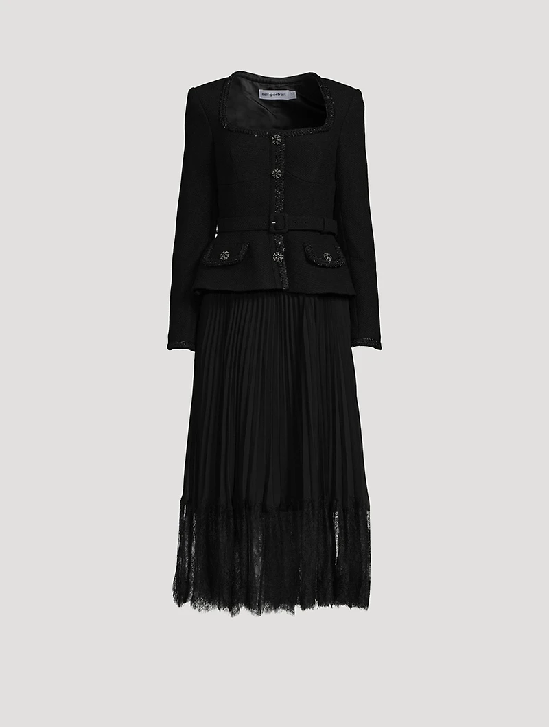 Tailored Bodice Midi Dress