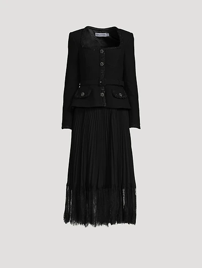 Tailored Bodice Midi Dress