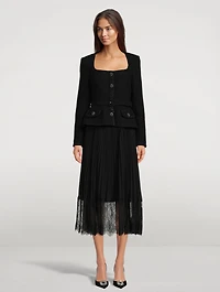 Tailored Bodice Midi Dress