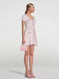 Cotton Knit Mini Dress