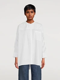 Poplin Shirt With Roll-Tab Sleeves