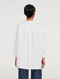 Poplin Shirt With Roll-Tab Sleeves