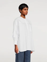 Poplin Shirt With Roll-Tab Sleeves