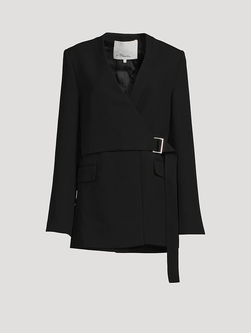 Heavy Cady Wrap Blazer