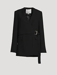 Heavy Cady Wrap Blazer