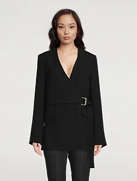 Heavy Cady Wrap Blazer