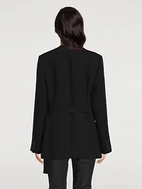 Heavy Cady Wrap Blazer