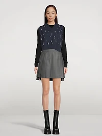Drip Embellished Chunky Rib Vest