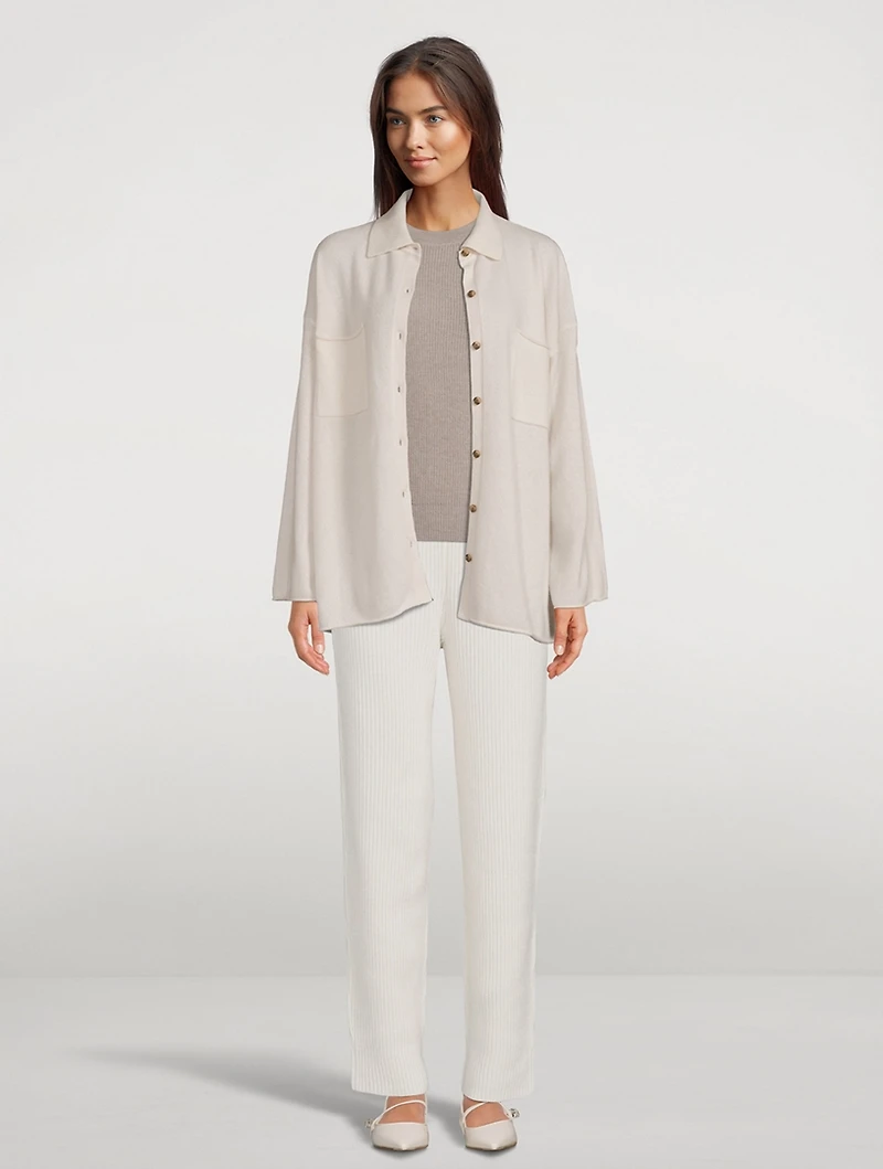 Gigi Trip Cashmere Short-Sleeve Sweater