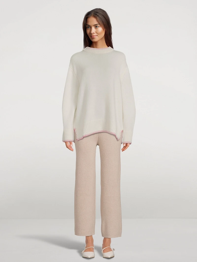 Agatha Cashmere Crewneck Sweater