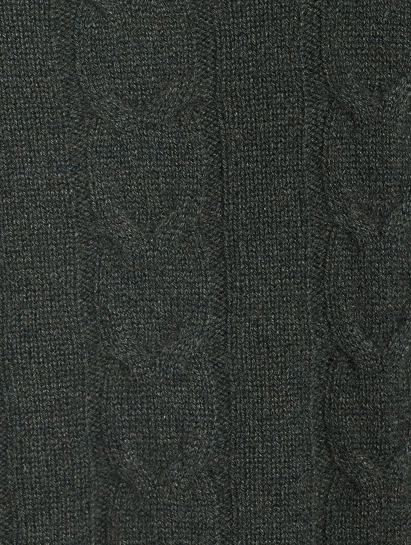 Vilma Cashmere Cable Crewneck Sweater