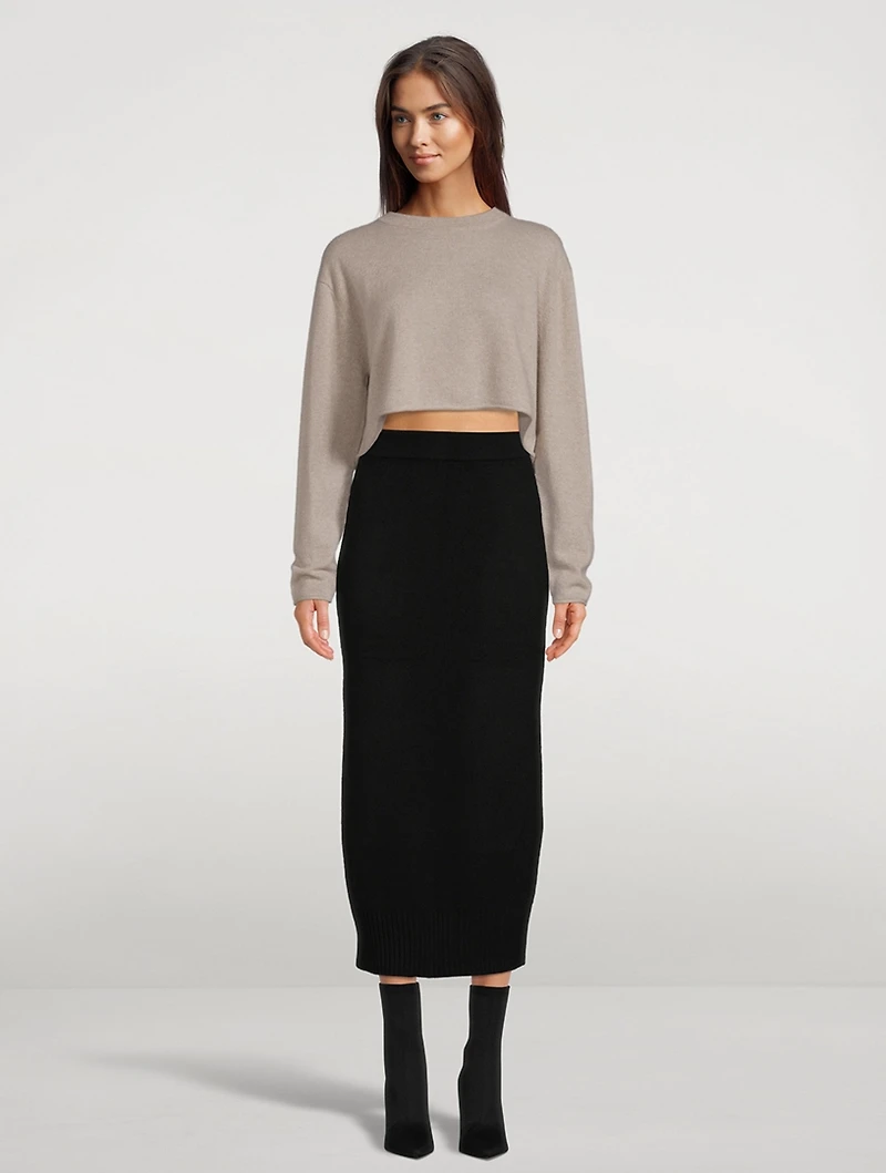 Chloe Cashmere Cropped Sweater