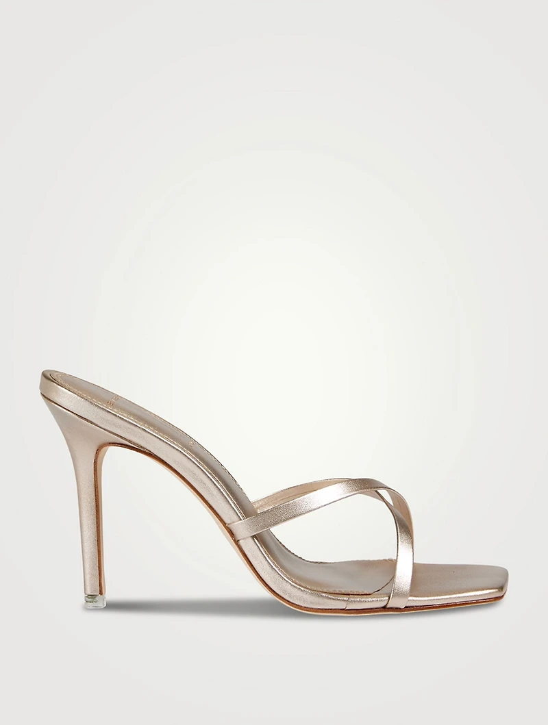 Arielle Metallic Leather Mules