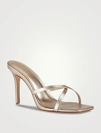Arielle Metallic Leather Mules