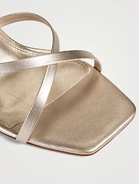 Arielle Metallic Leather Mules