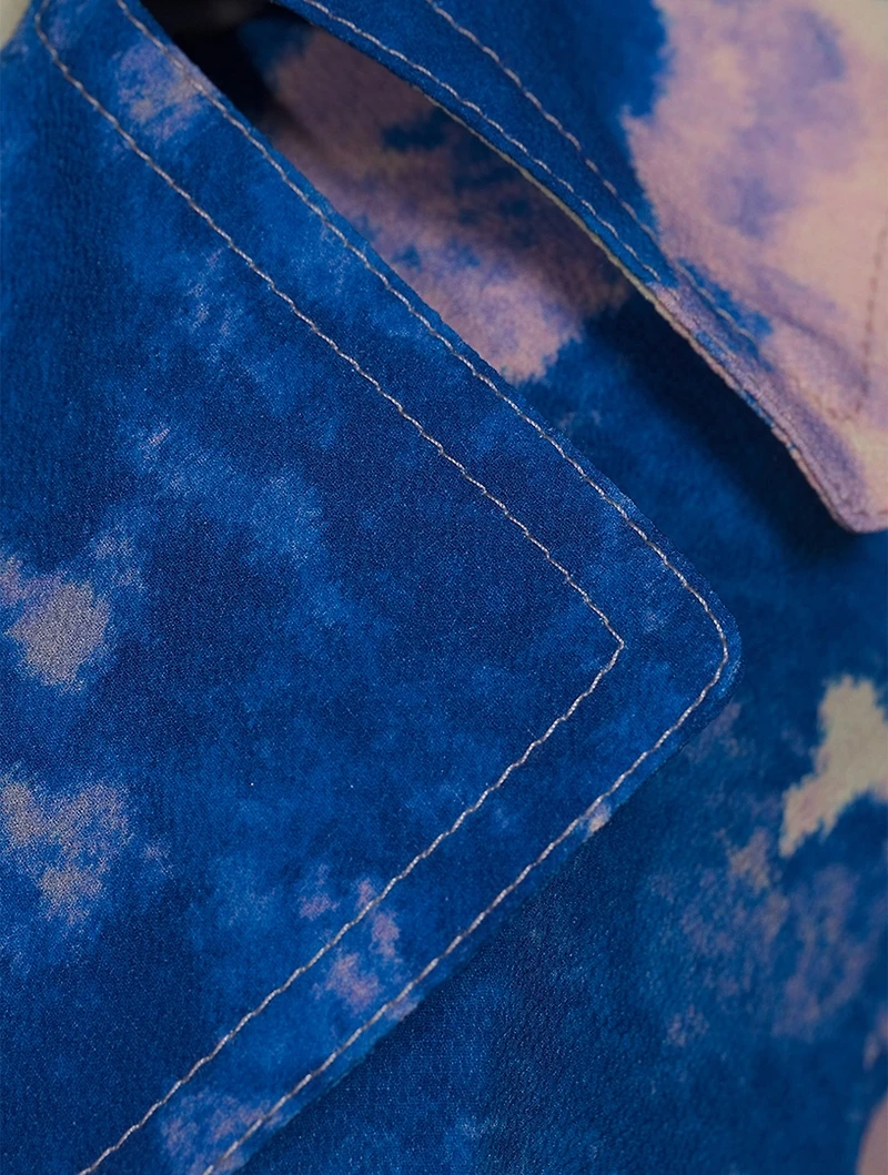 Rolana Belted Trench Coat Floral Print