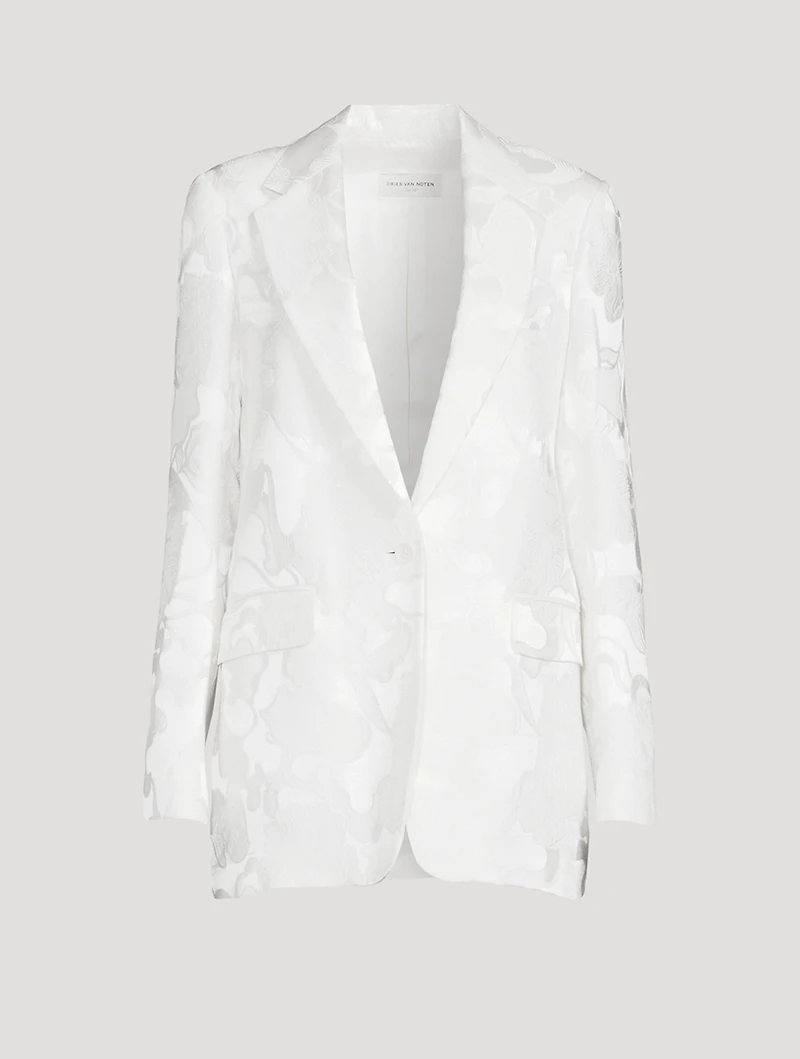 Blanchet Jacquard Satin Blazer