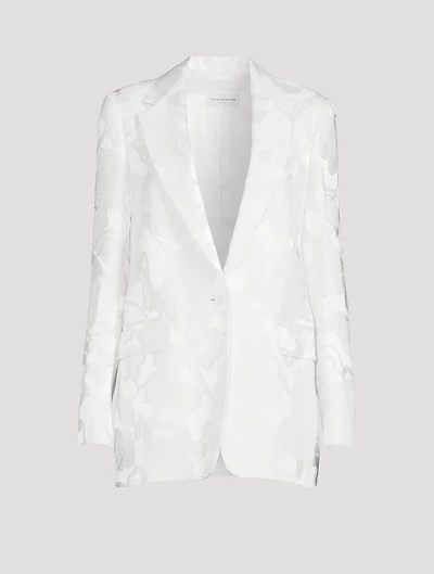 Blanchet Jacquard Satin Blazer