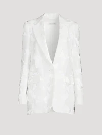 Blanchet Jacquard Satin Blazer