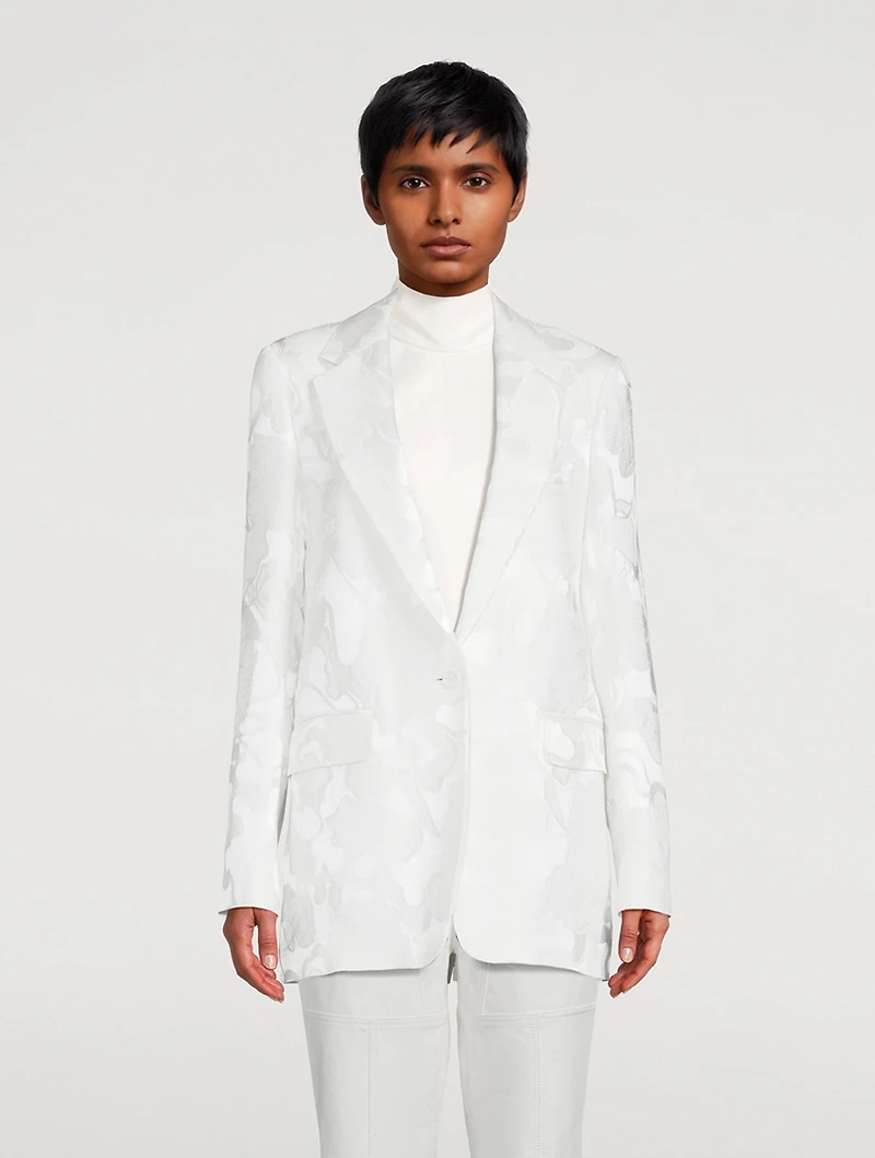 Blanchet Jacquard Satin Blazer