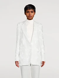 Blanchet Jacquard Satin Blazer