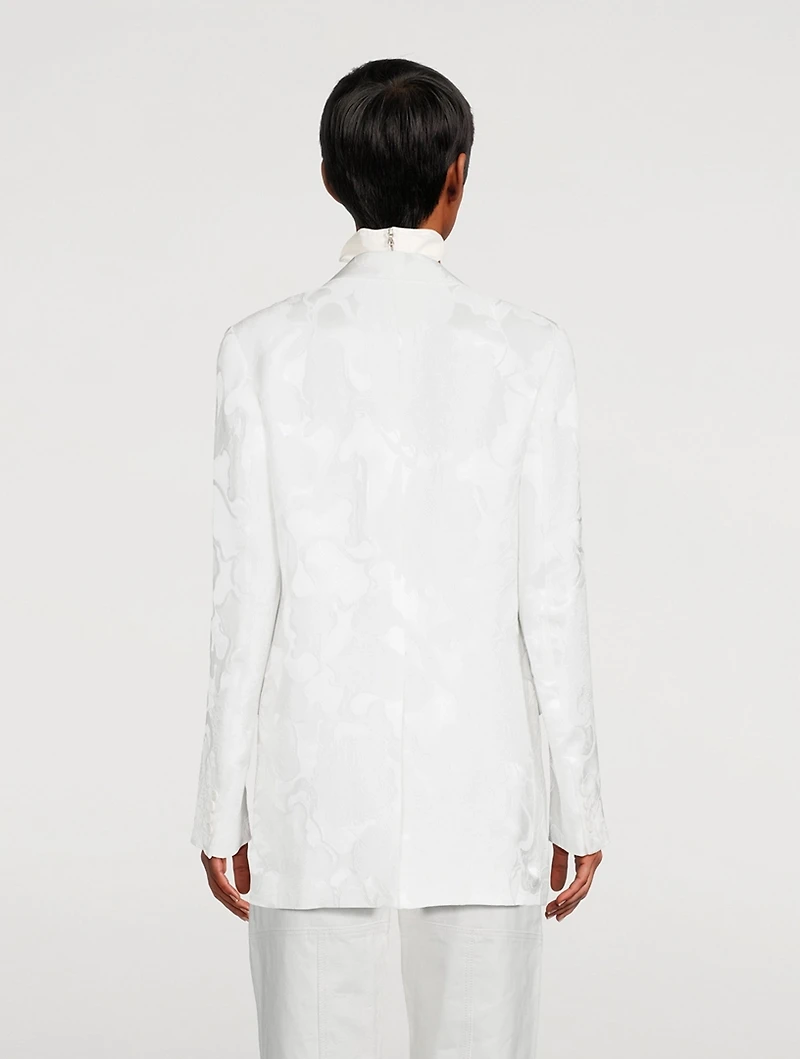 Blanchet Jacquard Satin Blazer