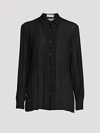 Clavelly Pleated Shirt