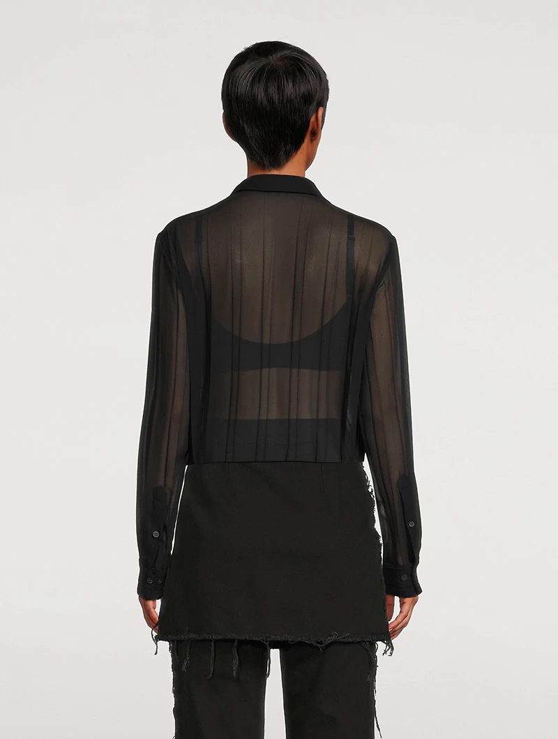 Clavelly Pleated Shirt
