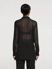 Clavelly Pleated Shirt