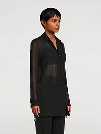 Clavelly Pleated Shirt